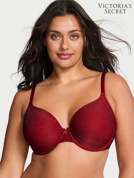 Victoria's Secret Red Lacquer Lightly Lined Full Cup Shimmer Bra (W83388) | €50