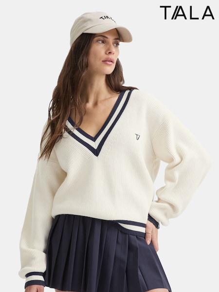 TALA V-Neck Knitted Cricket Jumper (W83641) | R$ 690
