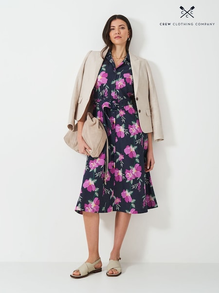 Crew Clothing Ava Linen Blend Shirt Dress (W83646) | R$ 880