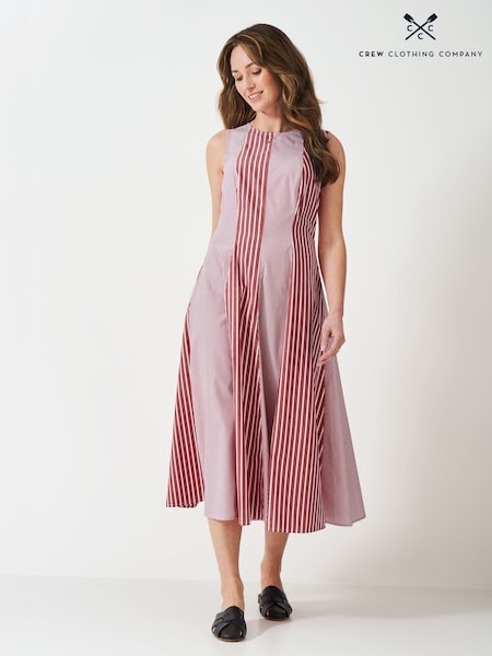 Crew Clothing Flo Cotton Fit-And-Flare Dress (W83650) | R$ 880