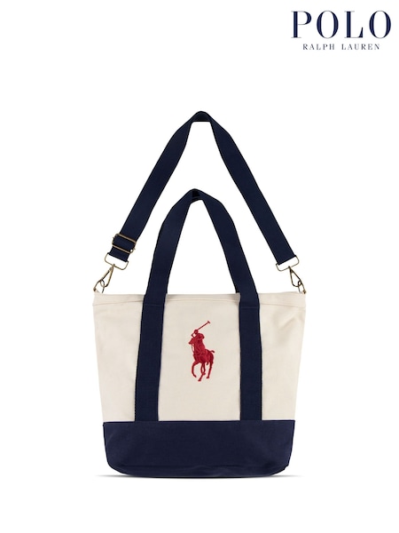 Polo Ralph Lauren White Player Logo Tote Bag (W83665) | €86
