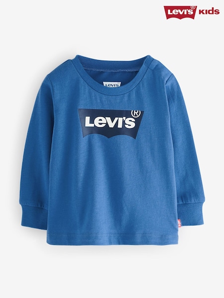 Levi's® Blue Baby Batwing Logo Long Sleeve T-Shirt (W83719) | €17