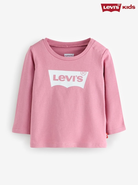 Levi's® Pink Baby Long Sleeve Batwing T-Shirt (W83732) | €15.50