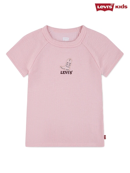 Levi's® Pink Logo Raglan Short Sleeve T-Shirt (W83742) | OMR11 - OMR14