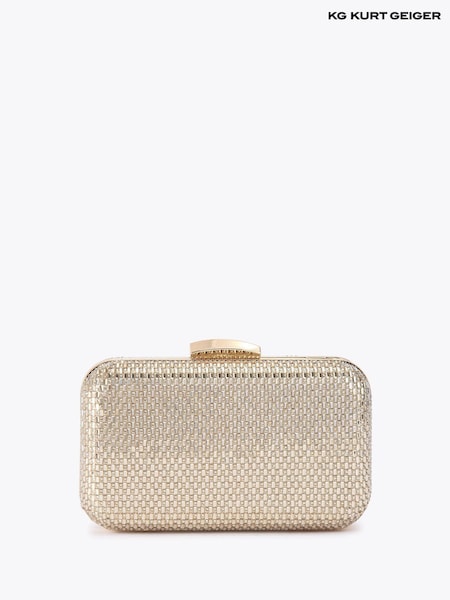 KG Kurt Geiger Gold Fleur Box Bag (W83758) | R$ 680