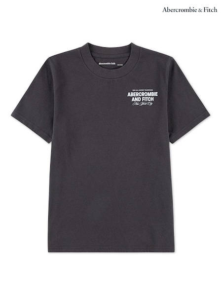 Abercrombie & Fitch Logo City Stack T-Shirt With Back Print (W83770) | 89 QAR