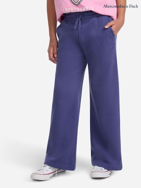 Abercrombie & Fitch Essentials Wide Leg Fleece Joggers (W83773) | AED151