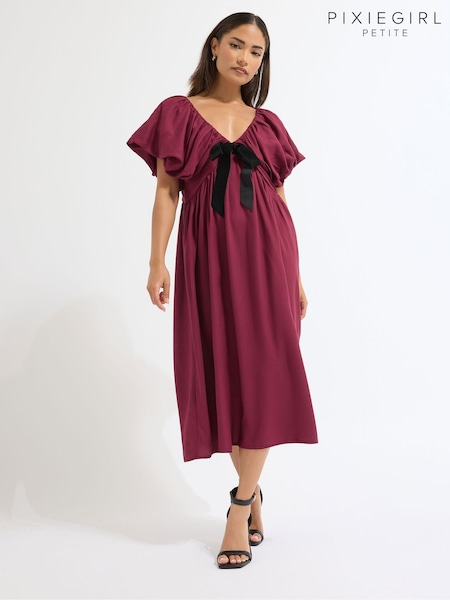 PixieGirl Petite Mini Bow Front Dress (W83835) | R$ 385
