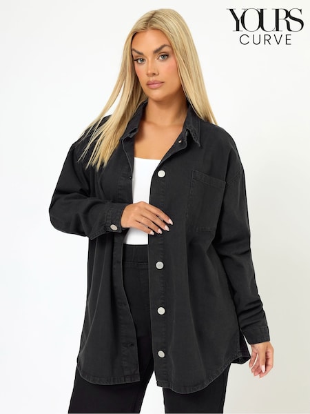 Yours Curve Black Denim Shirt (W83842) | €39