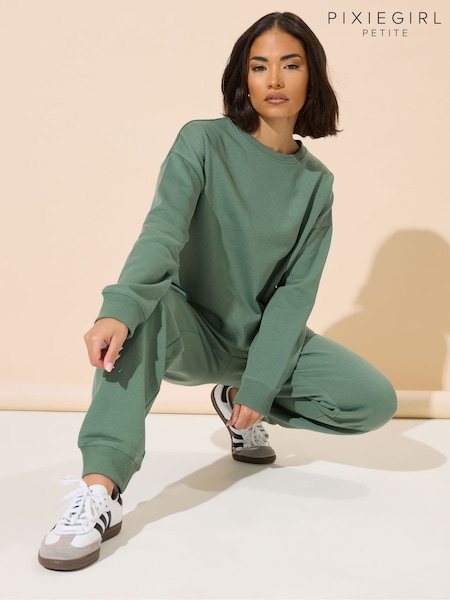 Verde - PixieGirl Petite Co-Ord Sweatshirt (W83894) | R$ 215