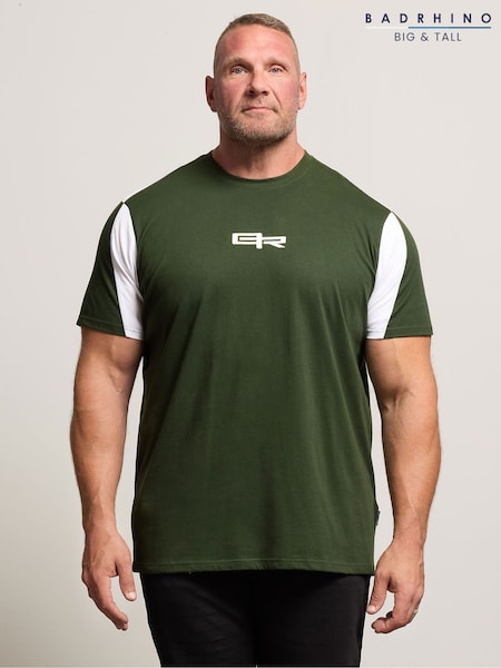 BadRhino Big & Tall Green Cut & Sew T-Shirt (W84151) | €25
