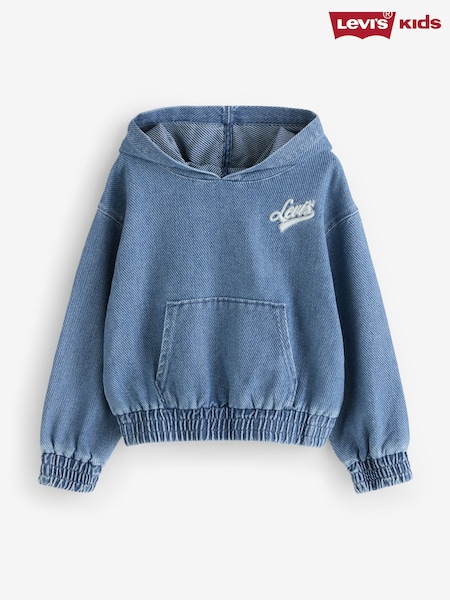 Levi's® Blue Logo Denim Hoodie (W84247) | 223 QAR - 247 QAR