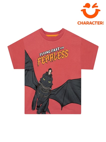 Character Red How To Train Your Dragon Print Short Sleeve T-Shirt (W84249) | 841 UAH