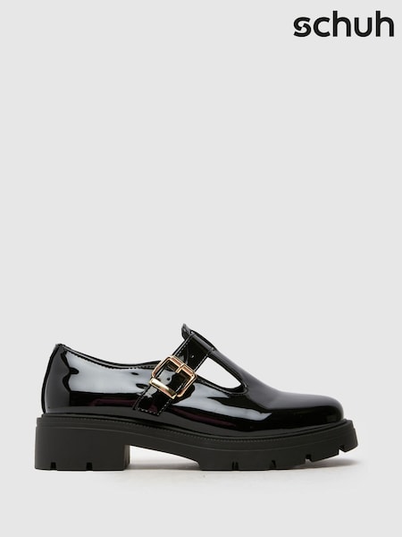 Schuh Loki Patent T-Bar Black Shoes (W84415) | €48