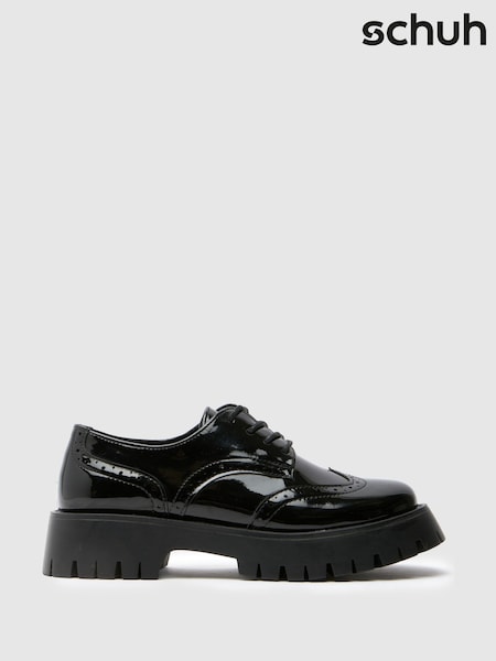 Schuh Laina Chunky Patent Black Brogues (W84417) | R$ 375