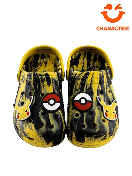 Character Yellow Boys Pokemon Pikachu Marble Clogs (W84621) | AED122
