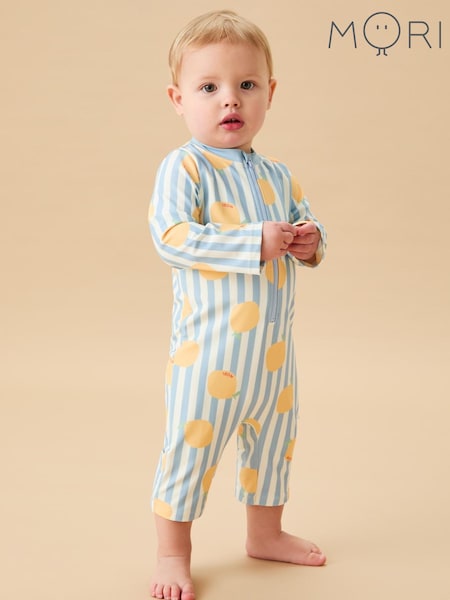 MORI Blue Stripe Recycled UPF 50 Swimsuit (W84631) | €40