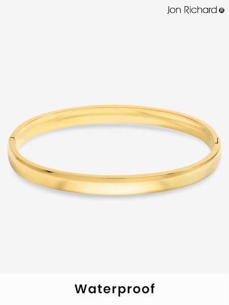 Jon Richard Gold Plated Waterproof Polished Bangle (W84670) | €32