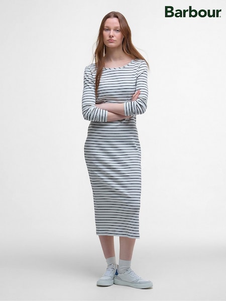 Barbour® Blue/White Blake Midi Dress (W84772) | $185