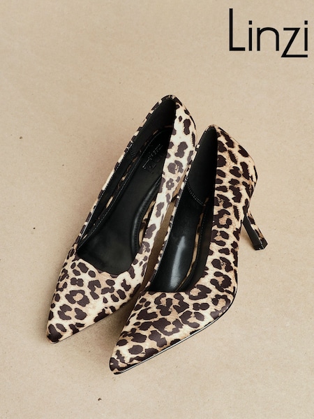 Linzi Animal Wide Fit Aim Closed Court Stiletto Heels (W84800) | AED233