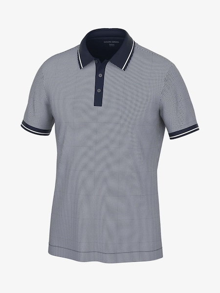 Galvin Green Blue Miller Breathable Short Sleeve Golf Polo Shirt (W84886) | €101