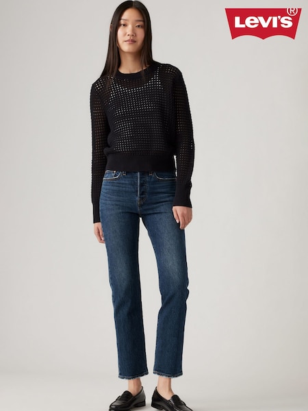 Mörk Blå - Levi's Wedgie Straight Jeans (W84916) | kr2 110