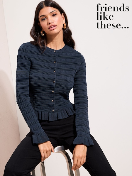 Friends Like These Stitch Detail Compact Knit Cardigan (W84955) | ‏167‏₪