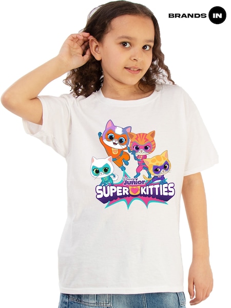 Brands In White Disney SuperKitties Group T-Shirt (W85058) | €25
