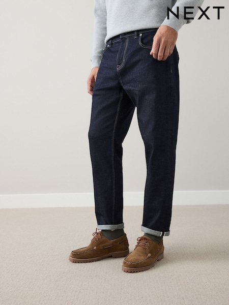 Blue Indigo Rinse Regular Tapered Fit Signature Japanese Selvedge Denim Jeans (W85061) | €69