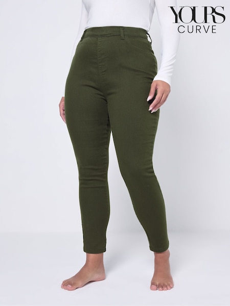 Yours Curve Green Grace Jeggings (W85194) | €36