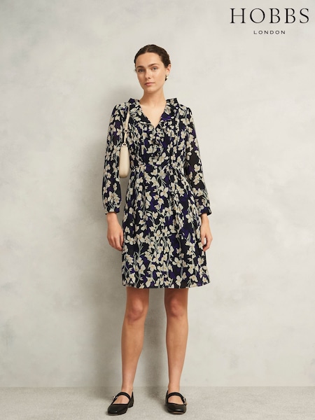 Hobbs Blue Zoe Dress (W85314) | €164