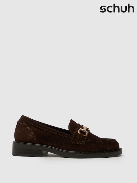 Schuh Lori Suede Snaffle Brown Loafers (W85452) | R$ 545
