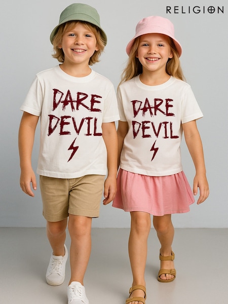 Religion Off White Dare Devil T-Shirt (W85563) | €22.50