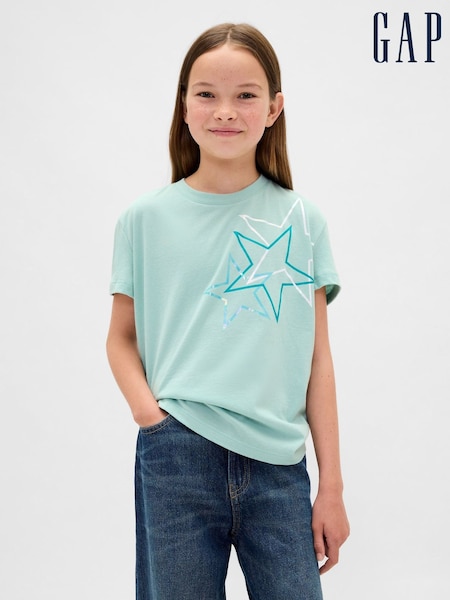 Gap Green Graphic T-Shirt (4-13yrs) (4-13yrs) (W85603) | €13