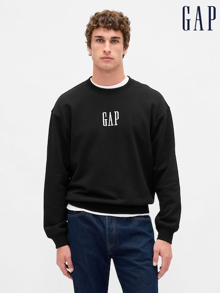 Gap Black Heavyweight Oversized Logo Sweatshirt (W85623) | €64