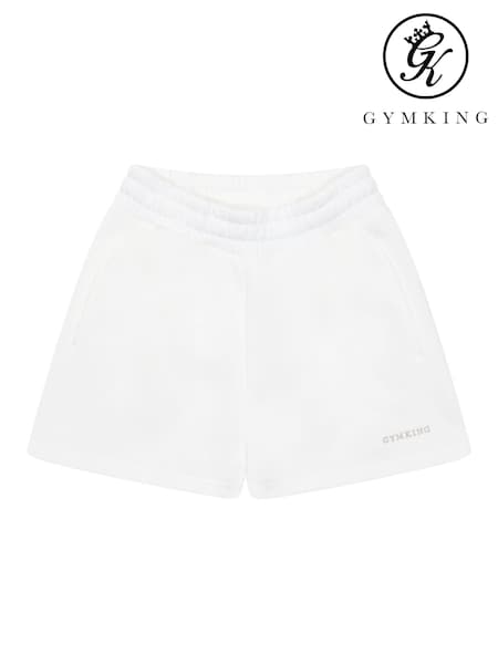 Gym King White 365 Fleece Shorts (W85695) | R$ 295