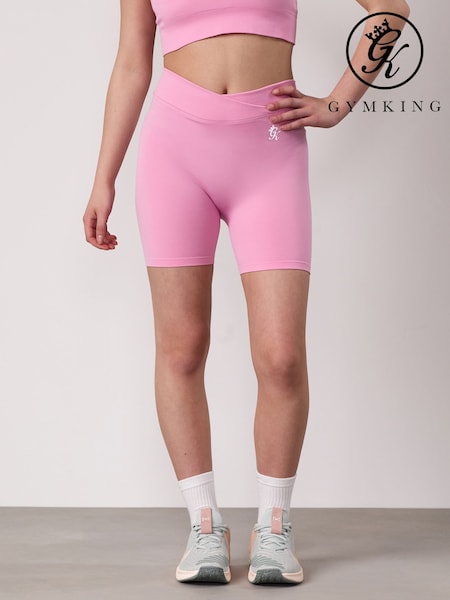 Gym King Pink Seamless 4.5" Shorts (W85703) | €25