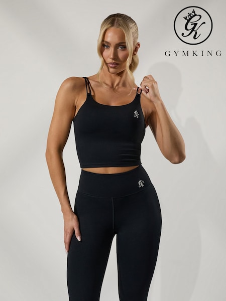 Gym King Black 365 Long Line Tank (W85704) | €32