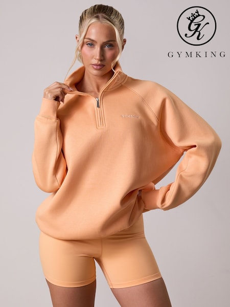 Gym King Orange 365 Raglan Sleeve Funnel Jacket (W85713) | €58