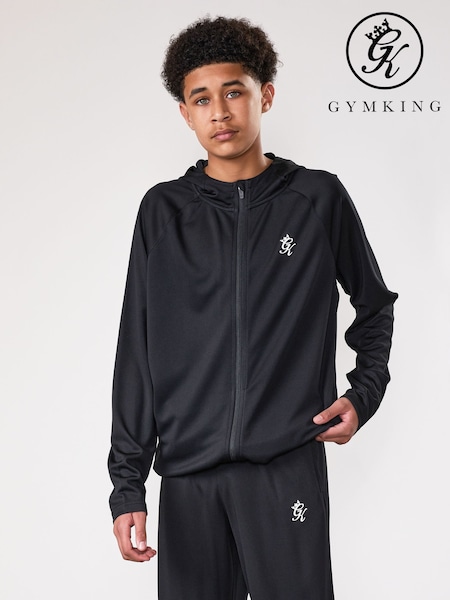 Schwarz - Gym King Lightweight Poly Full Zip Jacket (W85715) | 47 €