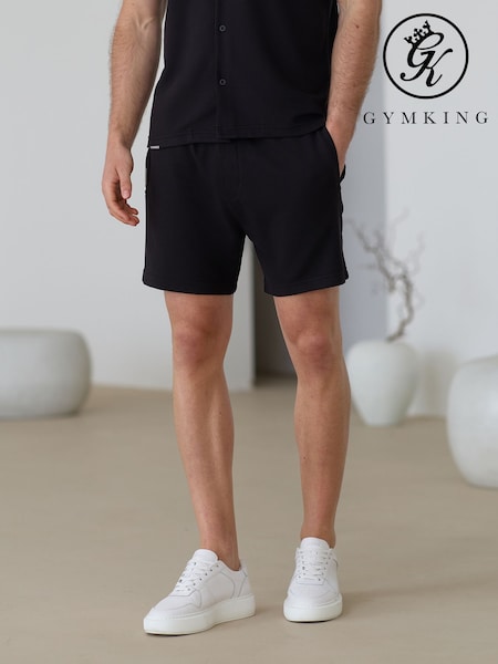 Gym King Black Signature Waffle Shorts (W85737) | R$ 395