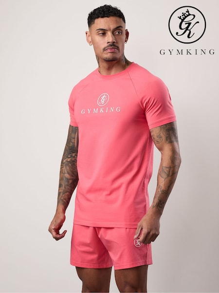 Gym King Coral Pro Logo Jersey T-Shirt (W85747) | R$ 275