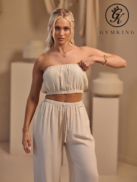 Gym King Natural Signature Woven Bandeau Top (W85751) | €32