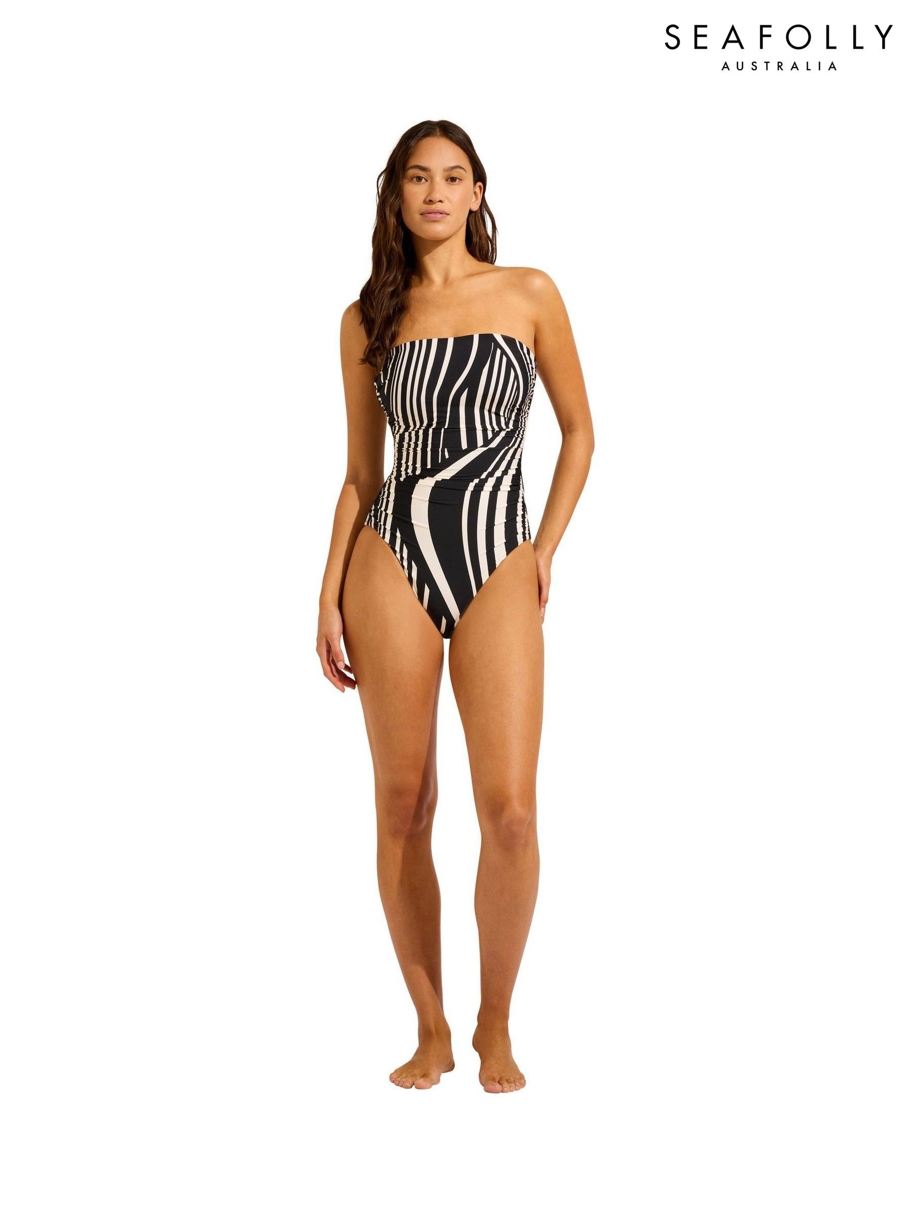 【Seafolly】セレブ愛用/Collective/長袖ジップフロント/水着 Seafolly(シーフォリー) - 海外通販のBUYMA