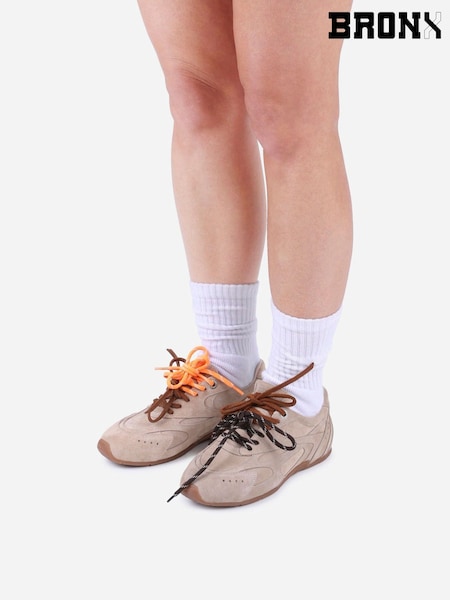 Bronx Brown Myraa Suede Sneakers (W86415) | €184