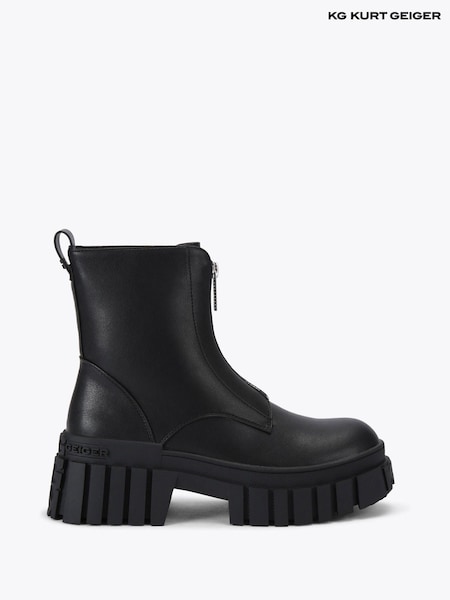 KG Kurt Geiger Tegan Zip Black Boots (W86670) | €152