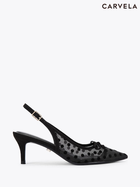 Carvela Positano Sling Low Black Shoes (W86743) | R$ 1.470