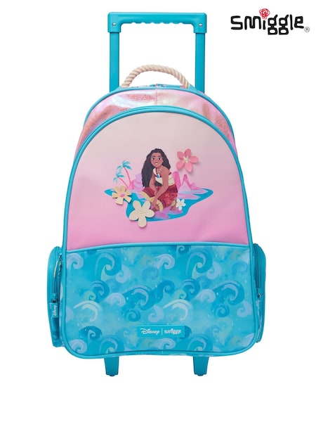 Smiggle Moana Print Trolley Backpack With Light Up Wheels (W86814) | ‏359 د.إ.‏