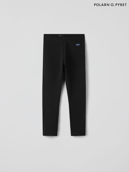 Schwarz - Polarn O. Pyret Cotton Plain Leggings (W86972) | 25 €
