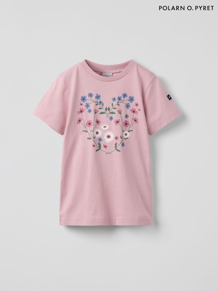 Polarn O. Pyret Pink Cotton Print T-Shirt (W86993) | €17.50